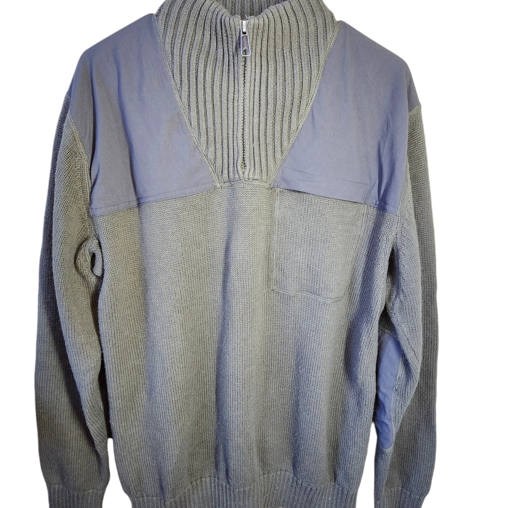 Duluth Trading Company 1/4 Zip Mockneck Mens Sweater L